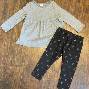 Gymboree Cat Shirt and Pants 18-24 mo